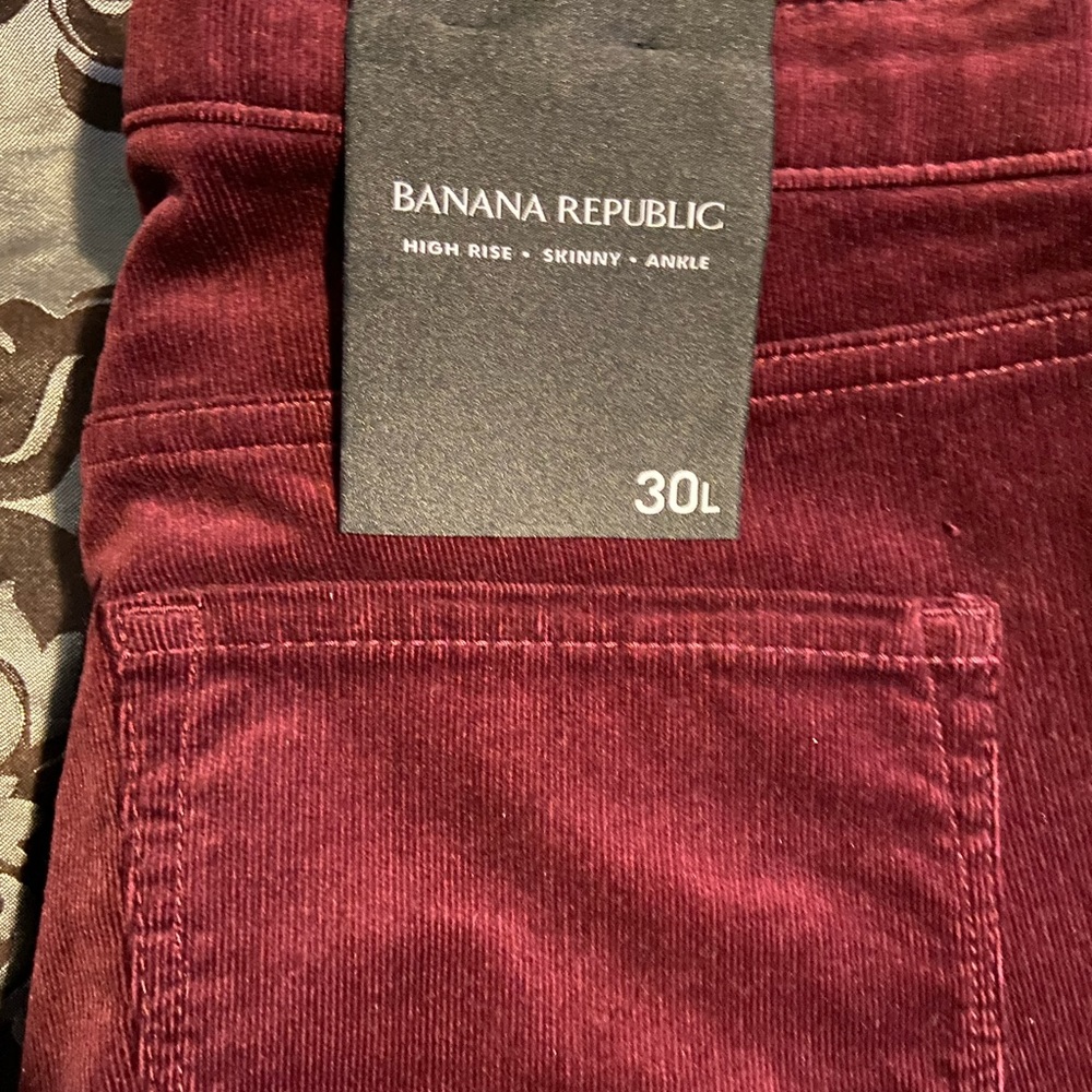 High waisted skinny corduroys